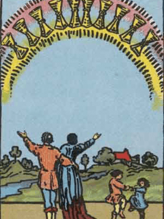Tarot karta Desetica kelihi
