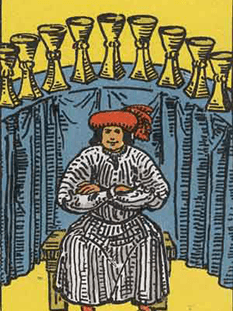 Tarot karta Devetica kelihi