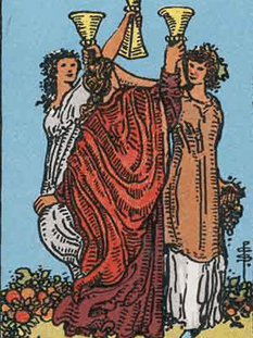 Tarot karta Trojka kelihi