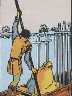 Tarot karta Šestica meči