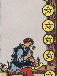 Tarot karta Osmica pentakli