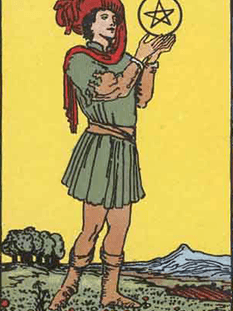 Tarot karta Paž pentakli