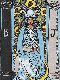 Tarot karta Visoka svečenica