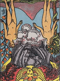 Tarot karta Ljubimca — obrnjeno