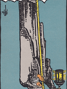Tarot karta Puščavnik — obrnjeno