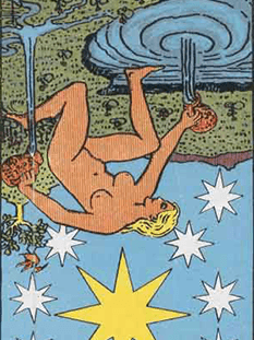 Tarot karta Zvezda — obrnjeno